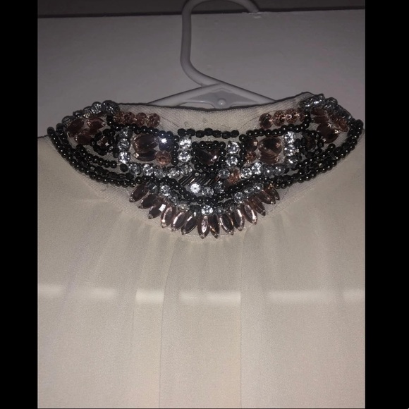 White Turtle Neck Blouse - Picture 2 of 5